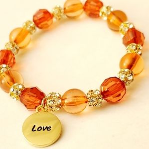 Love  Beaded charm Bracelets